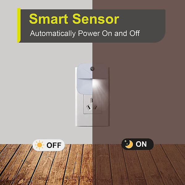 Compatible With6 Pack Led Night Light Plug In, Smart Nightlights With Dusk Eu Plug