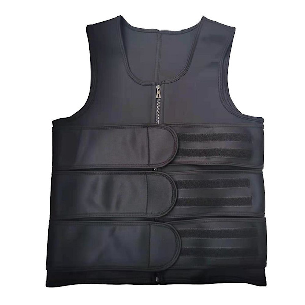 Men Body Shaper Waist Trainer Sauna Vest Double Belt Abdomen Slimming Sweat Vest  Fitness Belt XL