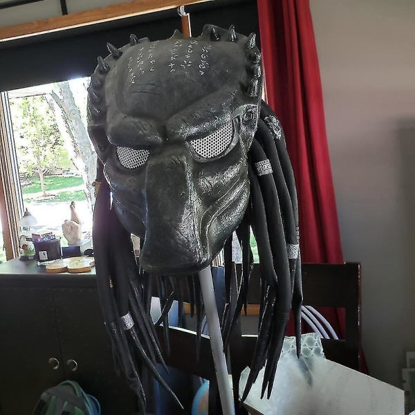 Predator Helmet Replica Mask Latex Mask Halloween Cosplay Costume Prop Latex