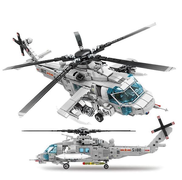Helicopter Building Blocks Bricks Kids Toys