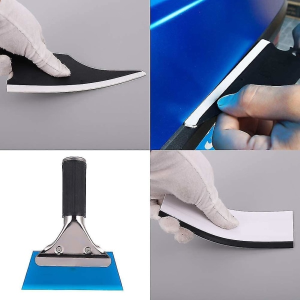 Window Tint Tools Kit, 9 Pcs Protective Film Car Vinyl Wrapping Tint Installing Tool Including Window Squeegee,scraper And Blades1set