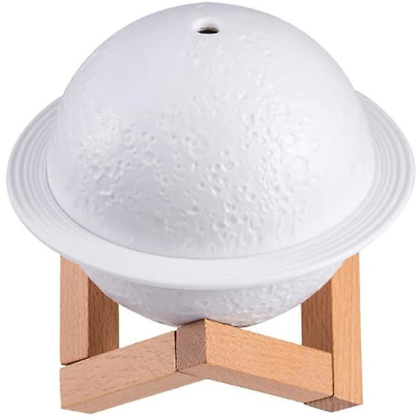 2 In 1 Moon Lamp & Humidifiers 3d Led Night Light Oils Diffuser For Bedroom Kids Gift 200ml