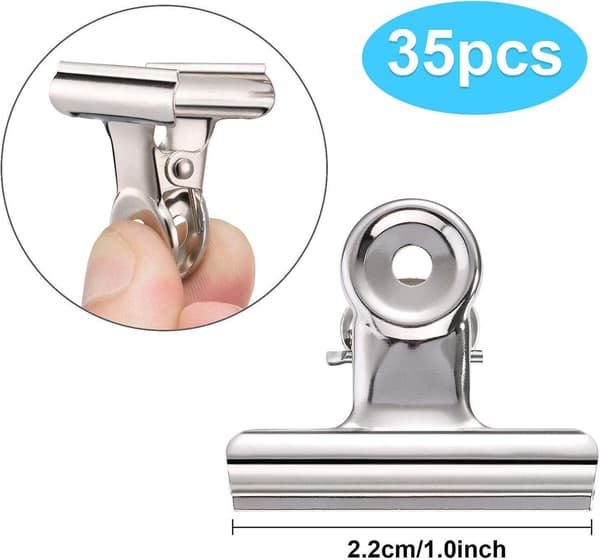 36pcs clip office clip - round 0 silver 22mm