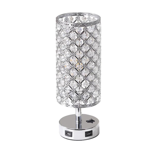 Crystal Table Desk Lamp With 2 Usb Port Desk Lamp Elegant Bedside Light Desk Light