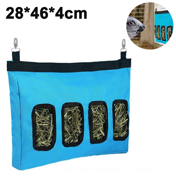 Høstation til kaniner Høfoderdispenser til kaniner 28*46*4cm Blue