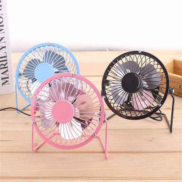 Regenboghorn USB computer speed fan mini for the desk with on / off switch, fans, desk fans, USB fans, turbo fan 4"/6" Blue 4 Inch
