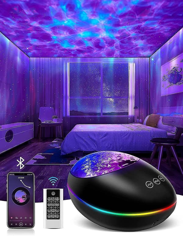 Northern Lights Aurora Projector, 3 In 1 Night Light With White Noise, Timer, Bluetooth Speaker, Galaxy Light Skylight Space Light For Ceiling