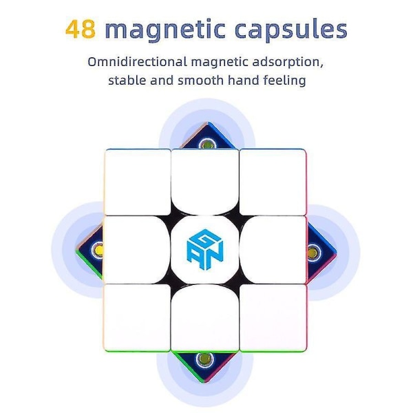 Gan 356 M Magnetic Magic Speed Gan Cube Stickerless Gan356m Magnets Professional Gan356 M Puzzle Gans Cubos Magicos