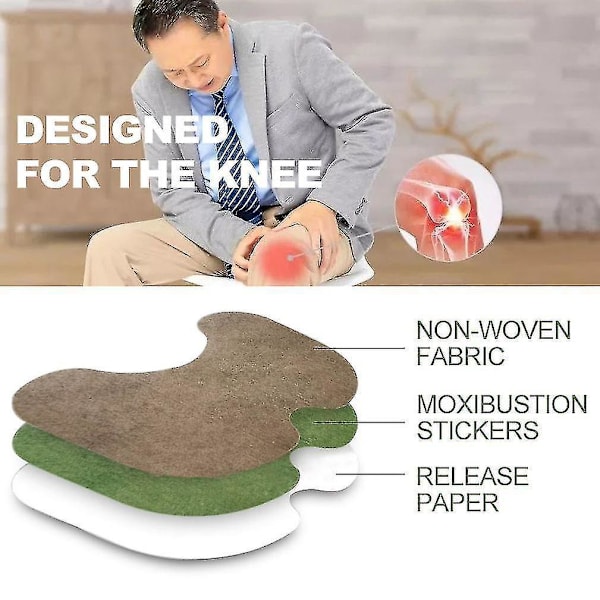Knee Heat Patch Muscle Joint Pain Relief Patch Arthritic Inflammation Muscles Ache Wormwood Anti