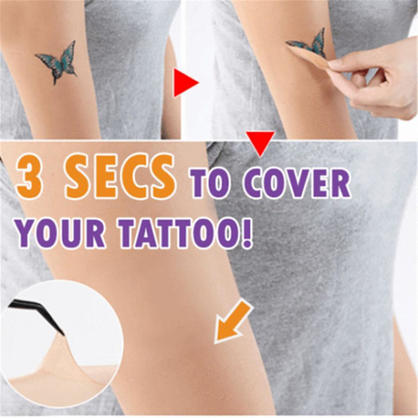 Tattoo & Flaw Concealing Tape Freeto Cut Smudge And Waterproof Any Part (2pcs)