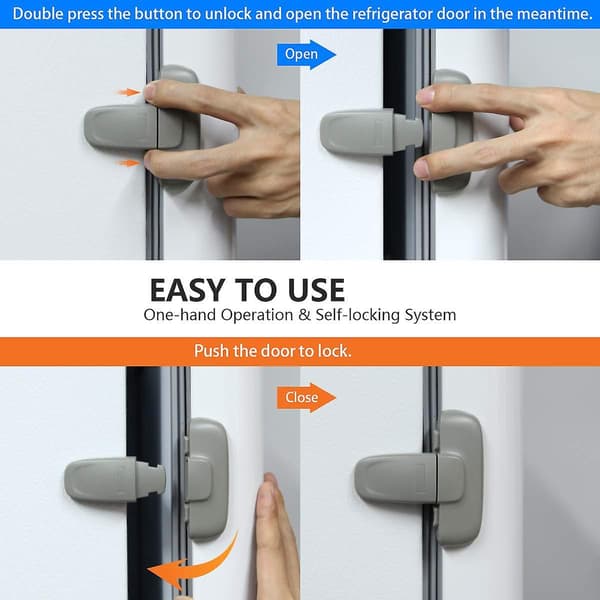 Home Refrigerator Fridge Freezer Door Lock,latch Catch Fridge Locks