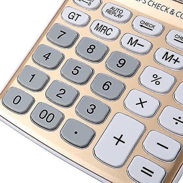 Sxbd Standard Function Desktop Calculator, Solar Battery Dual Power With 12 Digit Large Lcd Display Basic Calcu