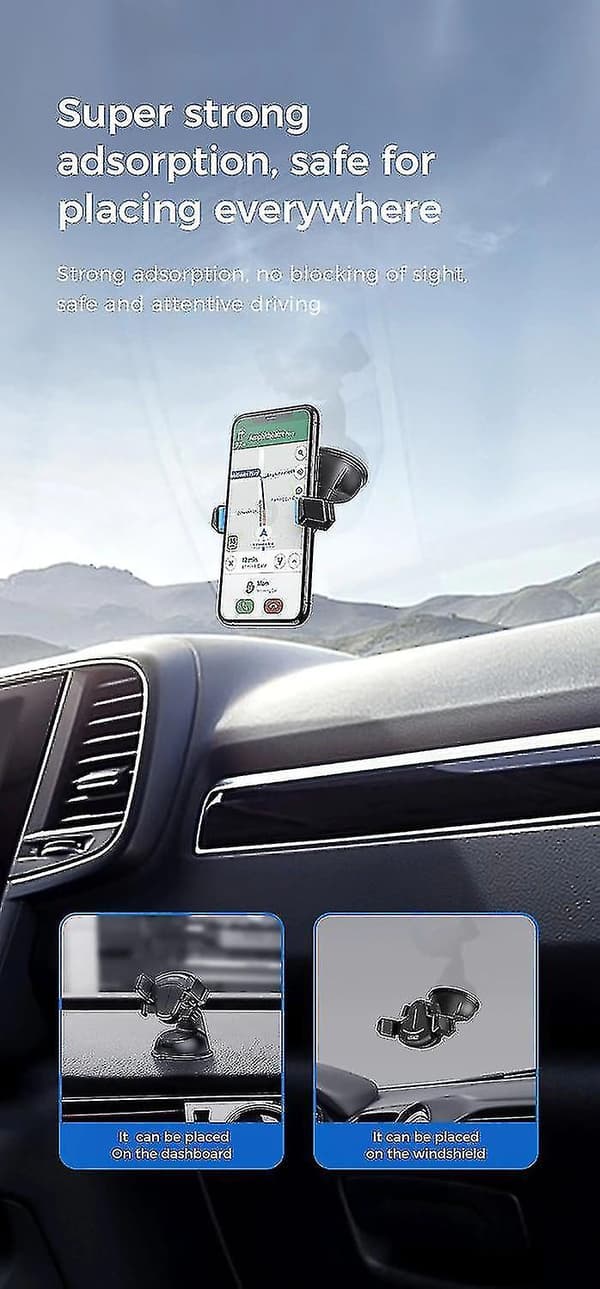 phone Mobile Mount Car Compatible Phones(black)