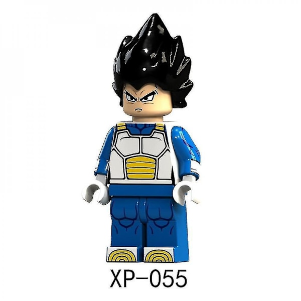 8pcs Anime Dragon Ball Z Building Blocks Guko Vegeta Gohan Chiaotzu Tien Shinhan Kuririn Action
