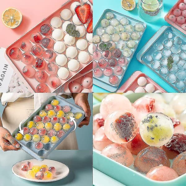 Ice Cube Tray Ball Maker Big Silicone Mold Diy Size Round Mould