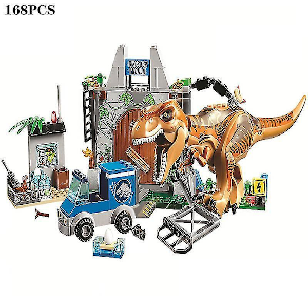 Ideas Jurassic World Dinosaur 10927 10924 10920 Building Blocks Tyrannosaurus Bricks Vehicle Toys For Children Christmas Gifts11334no Original Box