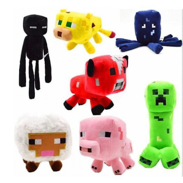 Minecraft Plush Toy Doll Set Christmas Present 7Pcs