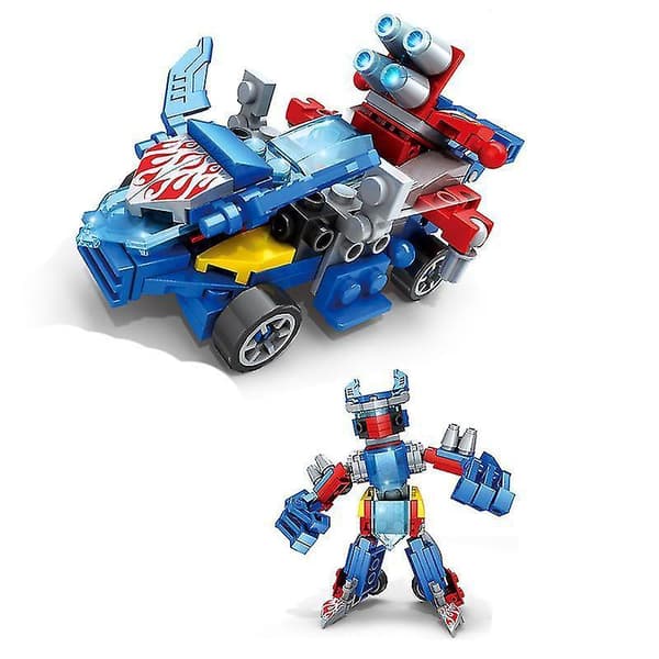4 In 1 Small Particle Assembly Building Blocks King Kong Deformation Robot Small Particle Assembly Building Blocks