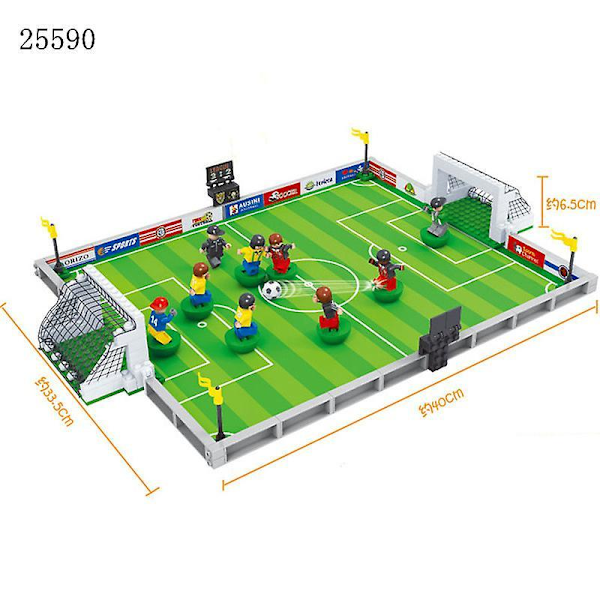 Word Cup Soccer Field Building Blocks Toys High Quality Football A 251pcs