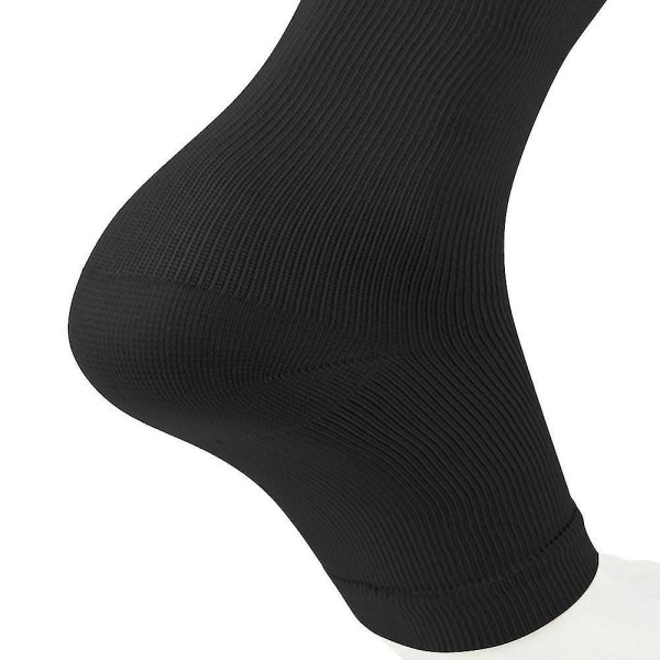 Compression Socks Zipper Leg Calf Sleeves Toeless For Swelling Pain Relieve 2 Pair Black L