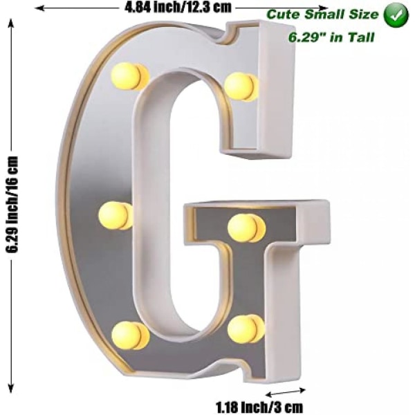 Led Marquee Letter Lights 26 Alphabet Light Up Letters Sign Perfect For Night Light Wedding Birthday Party Christmas Lamp Home Bar Decoration B09 G