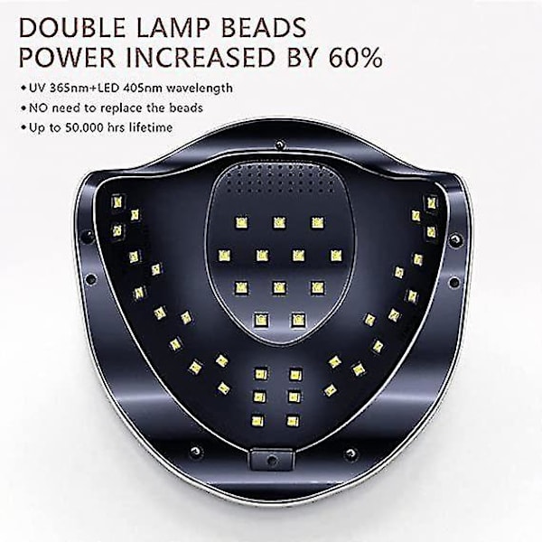 168w Uv Led Gel Nail Lamp Gel Polish Dryer Lamp 4 Timer Setting Auto Sensor--(niubi)