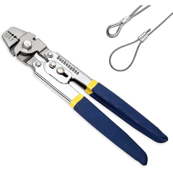 Crimping Pliers For Fishing Cable Up To 2.2 Mm In Diameter Crimping Tool, Heavy Duty Stainless Steel