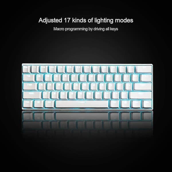Bluetooth / Wired Mechanical Keyboard, Rk61 Wired / Wireless Bluetooth Dual Mode Backlit Mechanical Keyboard For Tablet / Phone / Desktops / Laptops(w