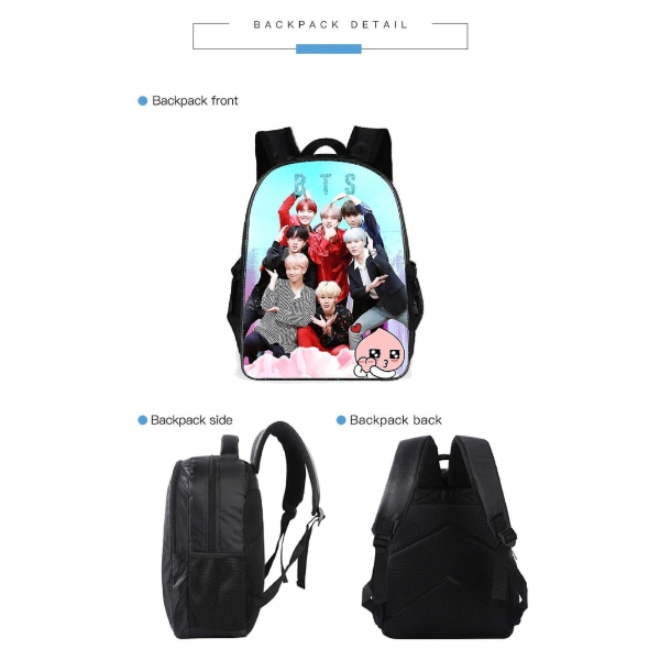 Bts Boy's And Girl's Backpacks Student School Bags Travel Bags Computer Bags
