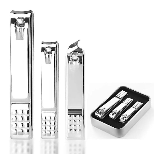 Nail Clippers Set For Ultra Sharp Sturdy Fingernail And Toenail Clipper Cutters White