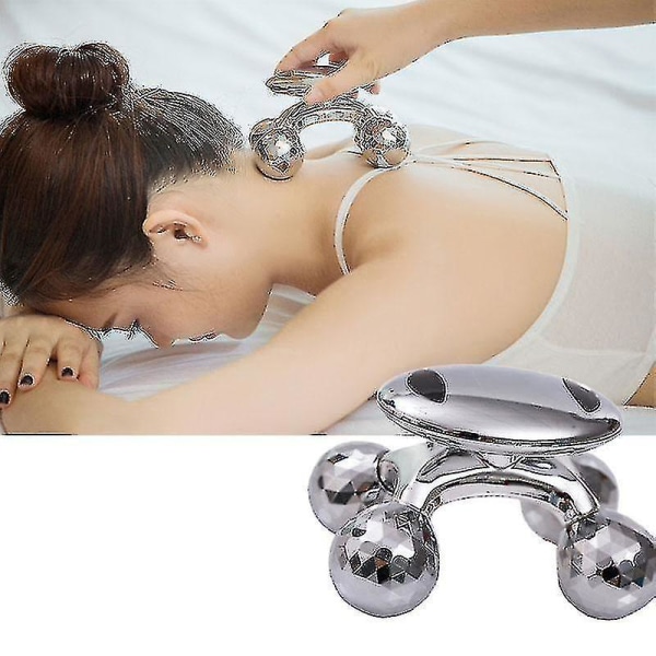 4d Roller Massager Solar Micro Shaping Anti Cellulite Roller Beauty Care|massage Roller(silver)