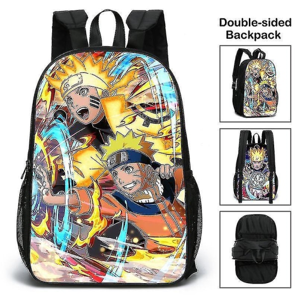 Double-sided School Bag New Naruto Naruto Primary And Secondary School Students Backpack Naruto Backpack
