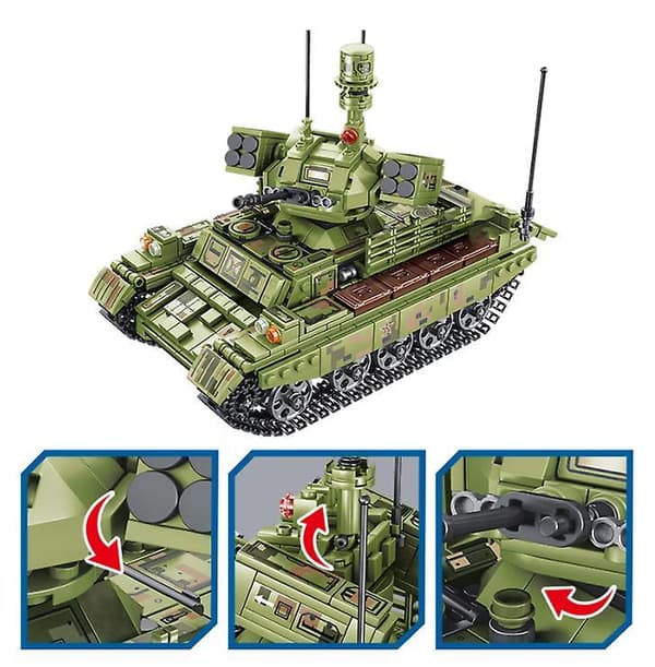 Military Panzer Tank Model Building Blocks