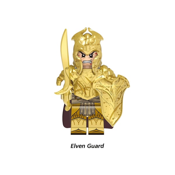 Medieval Lord Of The Rings Series Elf Guard Warrior Shooter Assembled Building Block Minifigures Elf Guard Archer