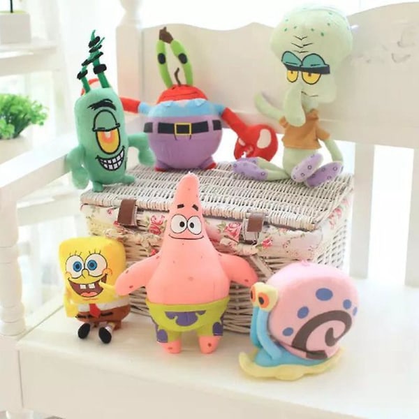 Spongebob Family Full Set Of Plush Toys