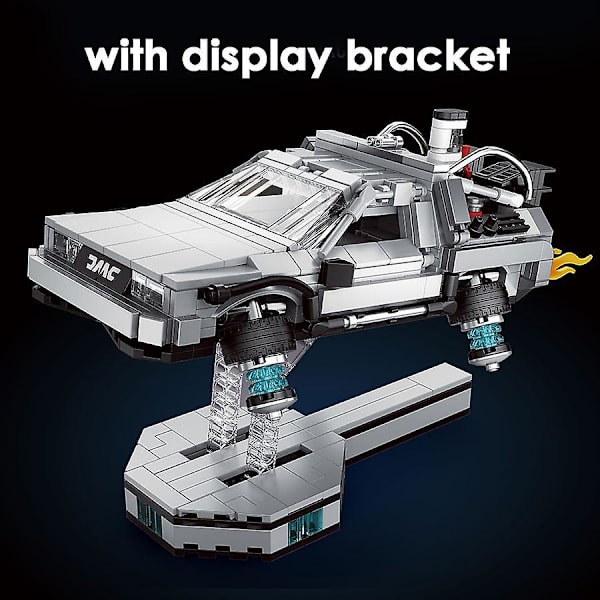 Creative Time Machine Car Model Technical Building Blocks Movie Concept Vehicle Moc Bricks Toys Gifts For Children Boys Adultsin Bubble Bag