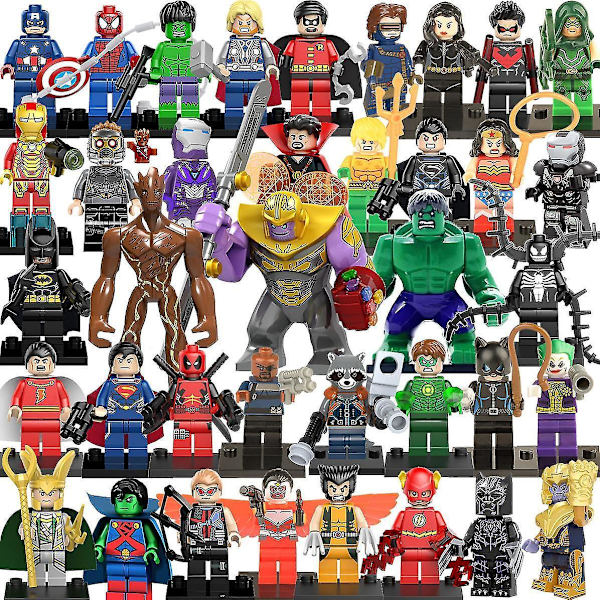 38 Avengers Hero Raccoon Tree Man Super Villain Assembling Building Block Minifigure Toy