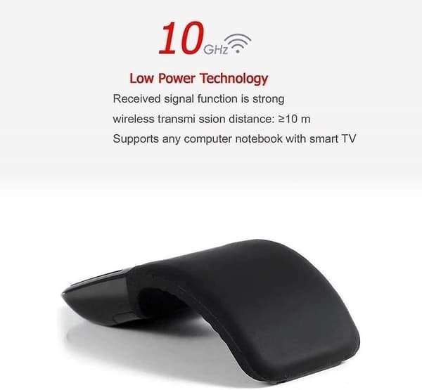 Mouse,arc Mouse,folding Mouse,  Wireless Mouse With Nano Receiver, Lower Noise, Portable Mobile Optical Mouse Arc Suitable For Notebook, Computer, Lap