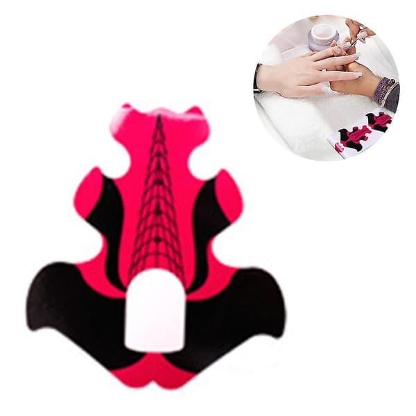 100 Pcs Nail Shape Nail Extension Tips Self Adhesive Art Nail Tips Diy