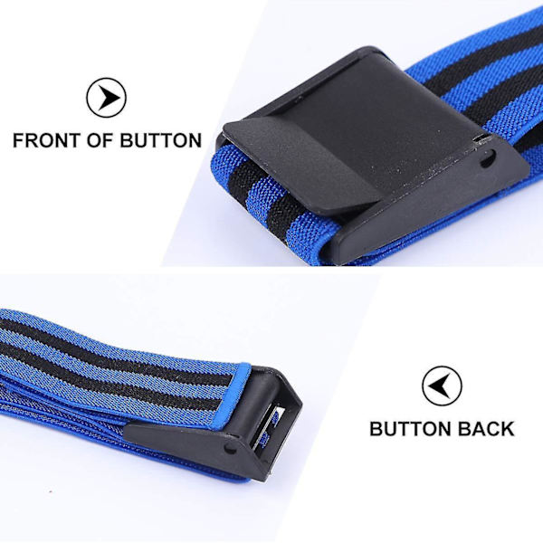 4pcs/set Occlusion Training Bands Blood Flow Restriction Bands Bicep Muscle Training Straps blue