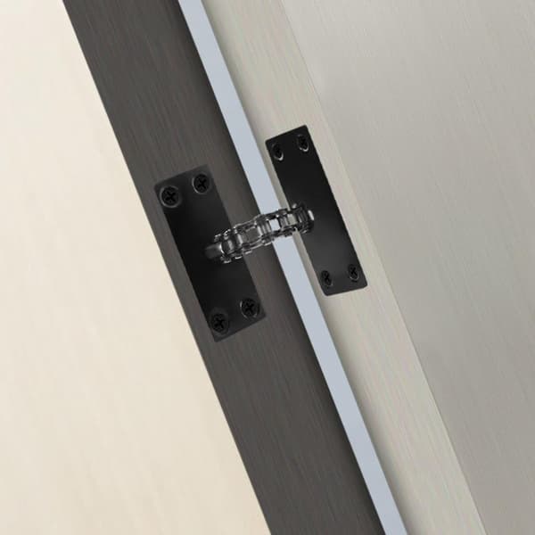 Self-closing Door Hinge Auto Door Closer Concealed Inner Door Closing Device Black