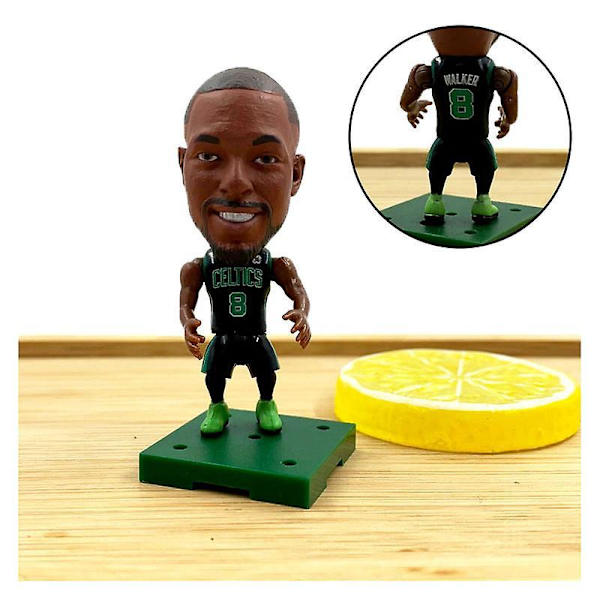 7cm Height Cartoon Style Nba Super Star Action Figures, Doll Toy Assembly, Optional Choice, Diy Walker 8 Black