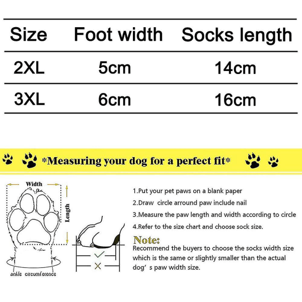 Dog Socks Non-slip Pet Socks With Rubber Reinforcement Knit Socks COLOR2 XXL