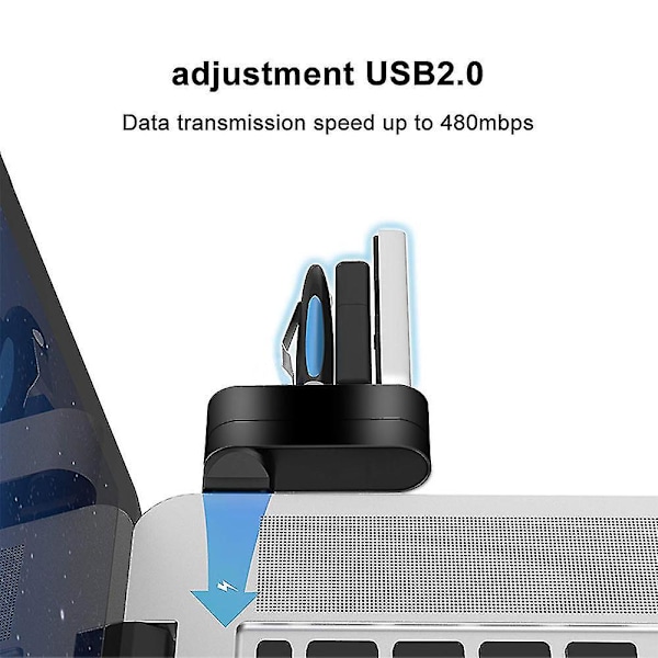 Premium 3-port Abs Mini Usb 3.0 Hub Can Rotate 90/180 Usb Hub Creative Hub