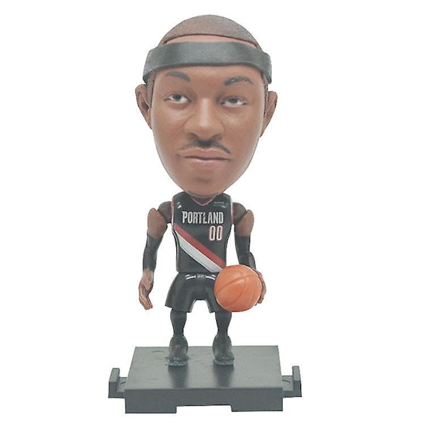 7cm Height Cartoon Style Nba Super Star Action Figures, Doll Toy Assembly, Optional Choice, Diy Anthony 00 Black