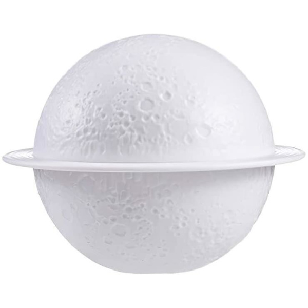 2 In 1 Moon Lamp & Humidifiers 3d Led Night Light Oils Diffuser For Bedroom Kids Gift 200ml