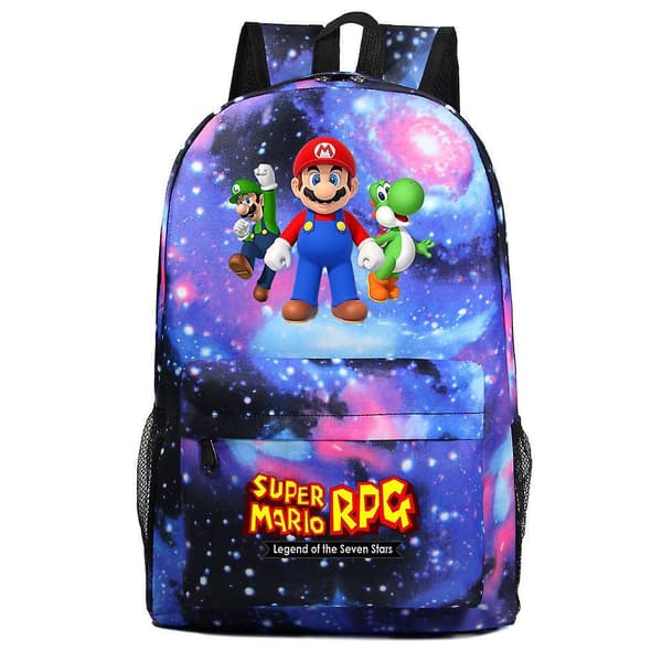 Super Mario Star Junior Skoletaske Color-9