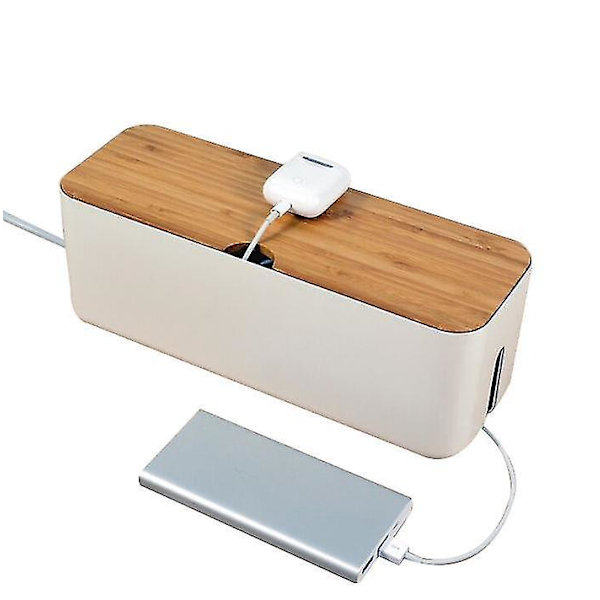 Cable Management Box Set Cable Organizer Boxes white