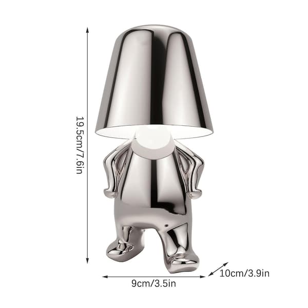 Little Golden Man Led Table Lamps Touch Control Dimmable Lamp Bar Night Light Silver