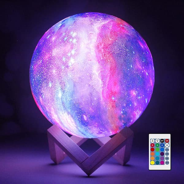 Moon Lamp Lava Lamp Night Light And Usb Rechargeable12cm
